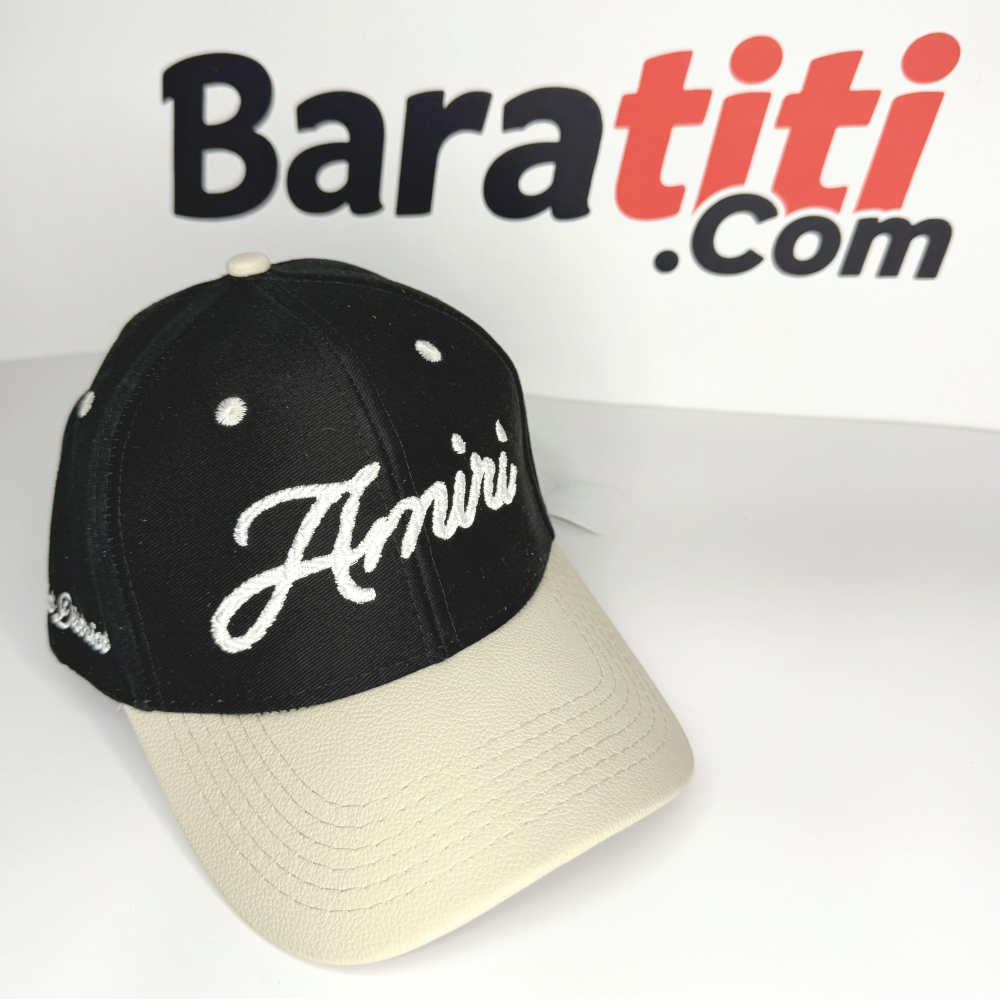 Gorra AM bordada negra importada