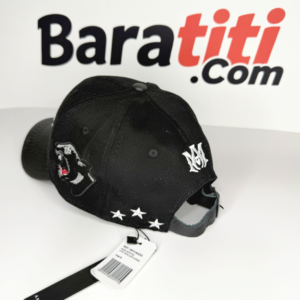 Gorra AM bordada negra importada